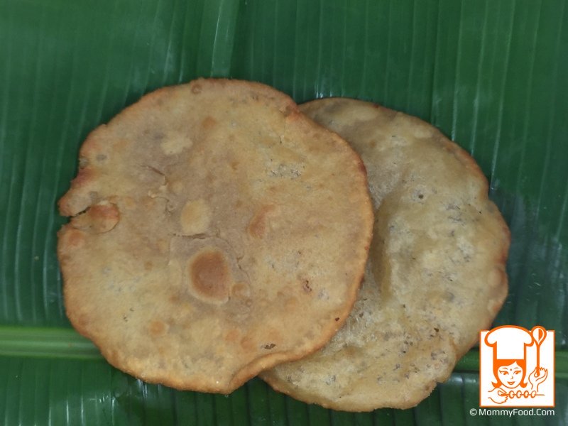 1 stuffed sweet poori 1 stuffed sweet poori